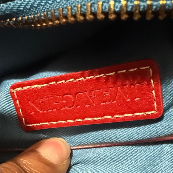 J. McLaughlin Teal Leather Shoulder Bag - Picture 8 of 11